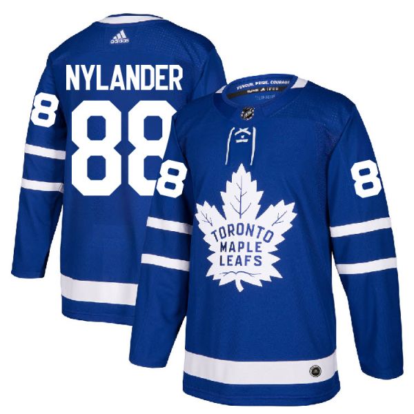Custom Men Adidas Toronto Maple Leafs 88 Nylander Blue Home Authentic Stitched NHL Jerseys